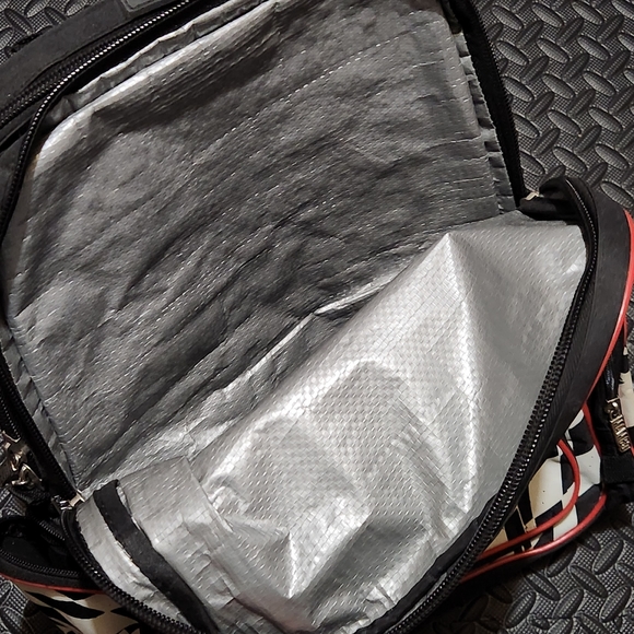 Large Vintage Mambo Graphic Checkerboard Backpack - Picture 7 of 7